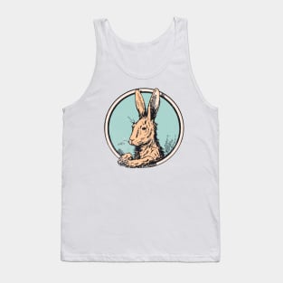 Hoppy Easter - Vintage Rabbit Graphic Tank Top